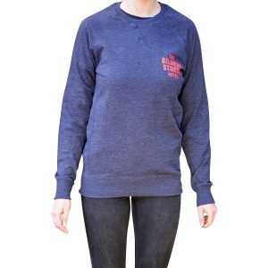 Navy Sweater Front on Model
